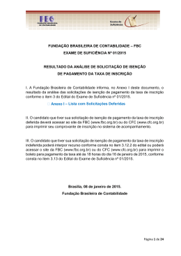 funda&ccedil;&atilde;o brasileira de contabilidade &ndash; fbc exame de sufici&ecirc;ncia n&ordm;