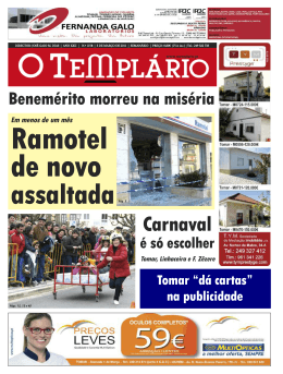 Em Tomar - Jornal O Templ&aacute;rio