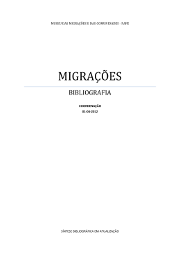 S&iacute;ntese bibliogr&aacute;fica