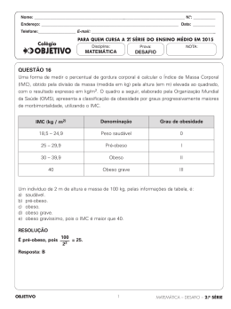 2&ordf; s&eacute;rie em 2015 - Col&eacute;gio OBJETIVO