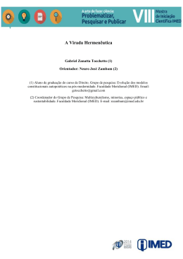 A Virada Hermen&ecirc;utica