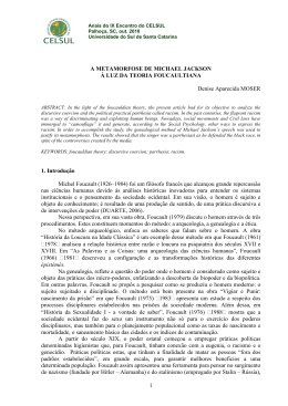 A metamorfose de Michael Jackson &agrave; luz da teoria foucaultiana