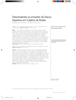 Desvendando as emo&ccedil;&otilde;es da Dan&ccedil;a