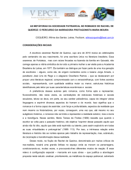 as met&aacute;foras da sociedade patriarcal no romance de rachel de