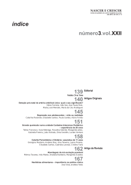 3 Vol. XXII 2013 - Revista Nascer e Crescer