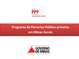 Programa PPP em Minas Gerais