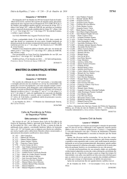 Despacho n&ordm;16375/2010, de 28 de Outubro