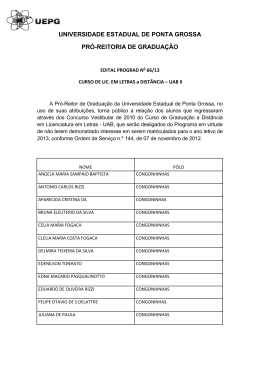 Edital nº. 66/2013 - Universidade Estadual de Ponta Grossa