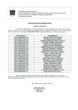 Edital de Notifica&ccedil;&atilde;o 32 - Ibama MA 09-11-2015