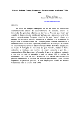 "Estrada da Mata: Espa&ccedil;o, Economia e Sociedade entre os s&eacute;culos