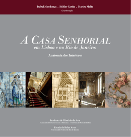 As Casa Senhoriais da Bel&eacute;m colonial entre os s&eacute;culos XVIII e XIX