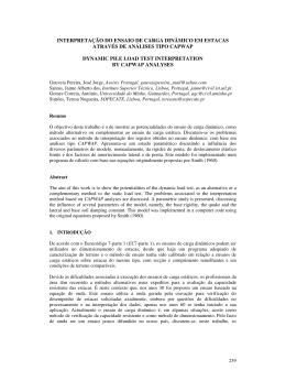 interpreta&ccedil;&atilde;o do ensaio de carga din&acirc;mico em estacas atrav&eacute;s de