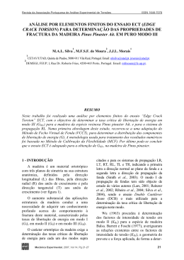 AN&Aacute;LISE POR ELEMENTOS FINITOS DO ENSAIO ECT