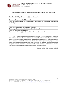 estudo do coeficiente de capilaridade em argamassas com res&iacute;duos