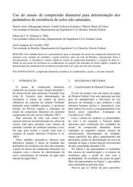 Uso do ensaio de compress&atilde;o diametral para determina&ccedil;&atilde;o
