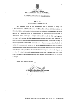 PROCURADORIA-GERAL DE JUSTIÇA