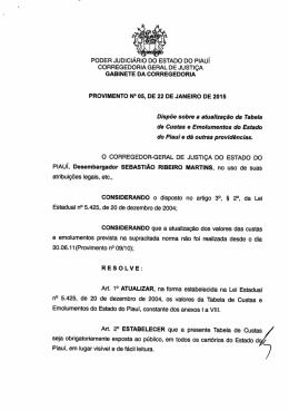 poder judici&aacute;rio do estado do piaui corregedoria geral de justi&ccedil;a