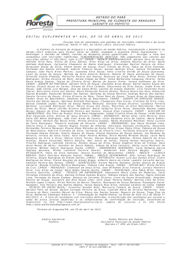 ESTADO DO PAR&Aacute; PREFEITURA MUNICIPAL DE