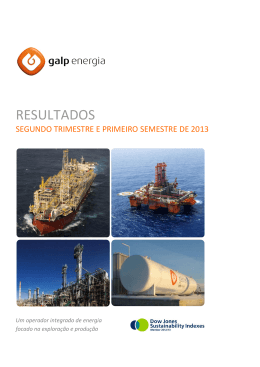 Galp Energia - Resultados do segundo trimestre e primeiro