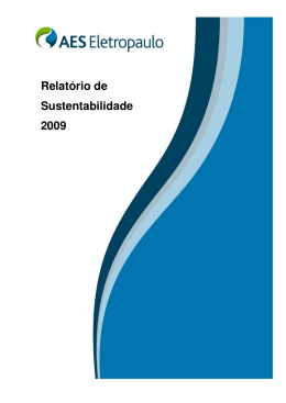 Relat&oacute;rio de Sustentabilidade 2009