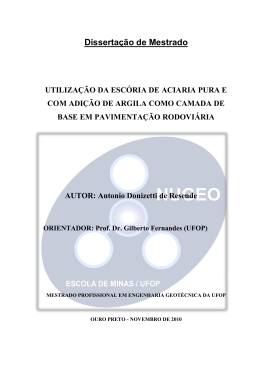 Disserta&ccedil;&atilde;o de Mestrado