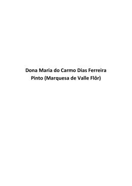 Dona Maria do Carmo Dias Ferreira Pinto (Marquesa de Valle Flôr)