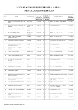 Procuradores da Rep&uacute;blica - Conselho Superior do Minist&eacute;rio P&uacute;blico