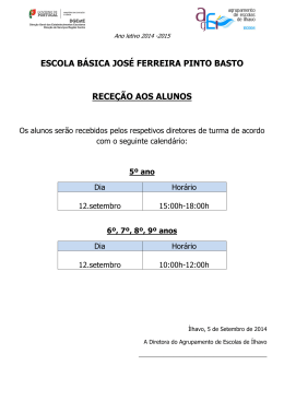 escola b&aacute;sica jos&eacute; ferreira pinto basto rece&ccedil;&atilde;o aos alunos