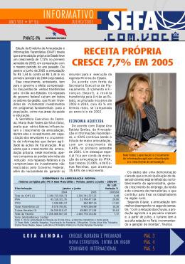 INFORMATIVO - Sefa - Governo do Estado do Par&aacute;