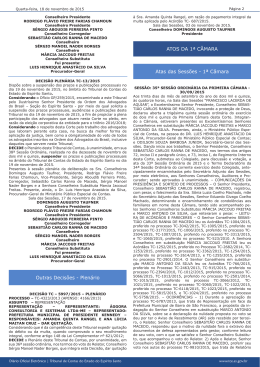 [Outras Decis&otilde;es - Plen&aacute;rio] [ATOS DA 1&ordf; C&Acirc;MARA - OAB