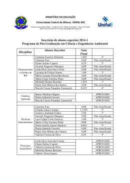 Resultado - Unifal-MG