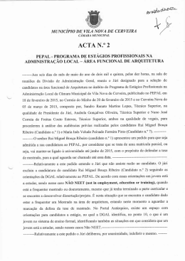 ACTA N.0 2 - C&acirc;mara Municipal de Vila Nova de Cerveira
