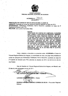 Impress&atilde;o de fax em p&aacute;gina inteira - Tribunal Regional Eleitoral de