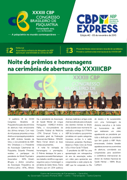 CBP Express - Congresso Brasileiro de Psiquiatria