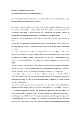 1 Prezado Dr. Ant&ocirc;nio Geraldo da Silva Presidente da Associa&ccedil;&atilde;o