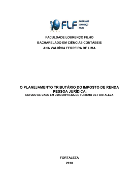o planejamento tribut&aacute;rio do imposto de renda pessoa jur&iacute;dica