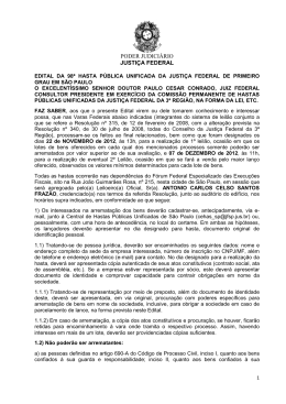 Edital - Justi&ccedil;a Federal