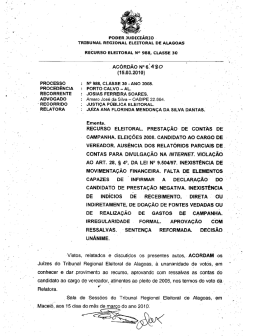 AC006480\(Rec. Presta&ccedil;&atilde;o de contas.Porto Calvo.Josias Ferreira