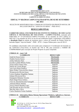 Edital 026_2014 Sele&ccedil;&atilde;o Monitores PSID