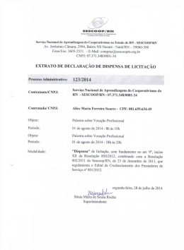 Proc Dispensa N&deg; 123-2014 &ndash; ALICE MARIA FERREIRA SOARES