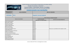 Geografia, Controle Ambiental - cefet-mg