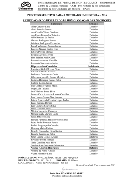 Acessar resultado - Unimontes - Universidade Estadual de Montes