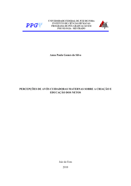 Anna Paula Gomes da Silva PERCEP&Ccedil;&Otilde;ES DE AV&Oacute;S