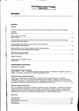 Sum&aacute;rio - Tribunal Regional Federal da 5&ordf; Regi&atilde;o
