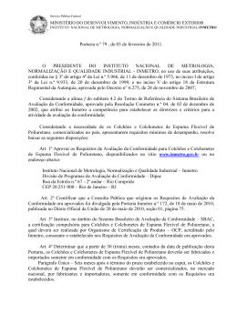 Portaria n.&ordm; 79 , de 03 de fevereiro de 2011. O