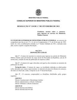 RESOLU&Ccedil;&Atilde;O N&ordm; 110 DE 1.&ordm; DE FEVEREIRO DE 2011