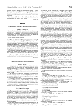 Di&aacute;rio da Rep&uacute;blica, 2.&ordf; s&eacute;rie &mdash; N.&ordm; 29 &mdash; 10 de Fevereiro de 2011