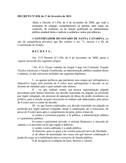 Decreto N. 28, de 01 de fevereiro de 2011