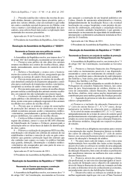 Resolução da Assembleia da República n.º 71/2011