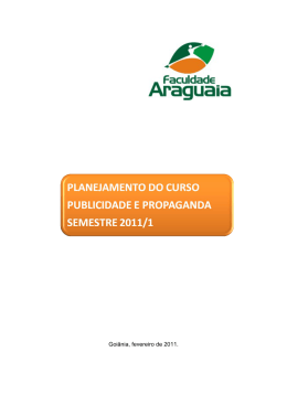 Goiânia, fevereiro de 2011.